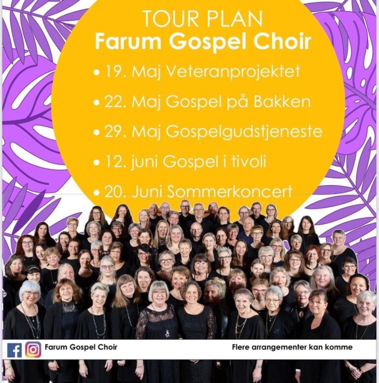 Oplev Farum Gospel Choir LIVE i foråret 2022